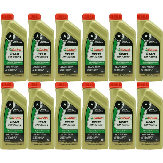 Castrol React SRF Racing Bremsflüssigkeit 12x 1l = 12 Liter