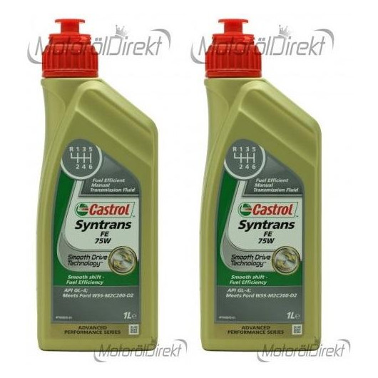 Castrol Syntrans FE 75W Schaltgetriebeöl 2x 1l = 2 Liter