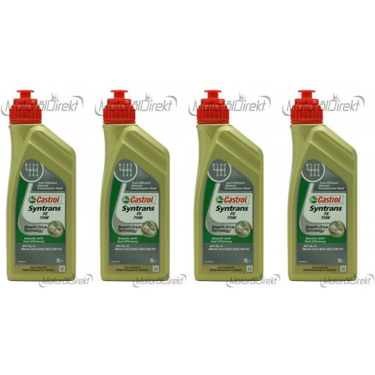 Castrol Syntrans FE 75W Schaltgetriebeöl 4x 1l = 4 Liter