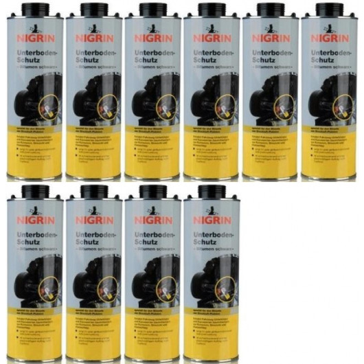 Nigrin Unterbodenschutz 1000 ml, Pistolendose 10x 1l = 10 Liter