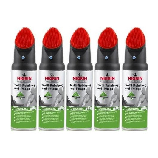 Nigrin Textil-Reinigung und -Pflege Spray 5x 400 Milliliter