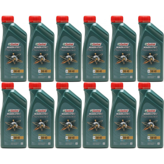 Castrol Magnatec Professional OE 5W-40 Motoröl 12x 1l = 12 Liter