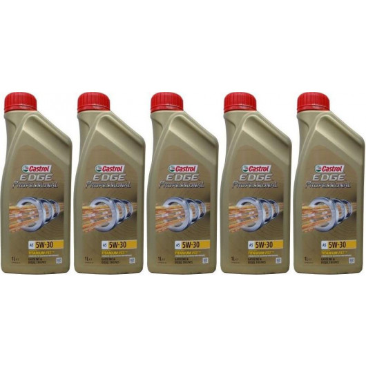 Castrol Edge Professional Titanium A5 5W-30 Motoröl 5x 1l = 5 Liter
