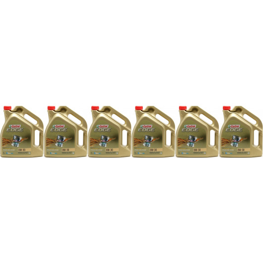 Castrol Edge 0W-30 Fluid Titanium (ex. FST) Motoröl 6x 5 = 30 Liter