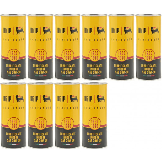 Eni AGIP Novecento 20W-50 (Ex i-Sint classic) 20W-50 Motoröl 10x 1l = 10 Liter