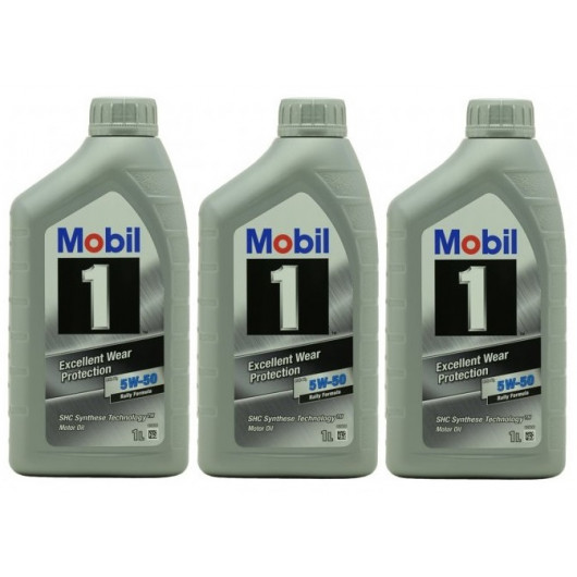 Mobil 1 FS X1 5W-50 Motoröl ( ehem. PEAK LIFE ) 3x 1l = 3 Liter