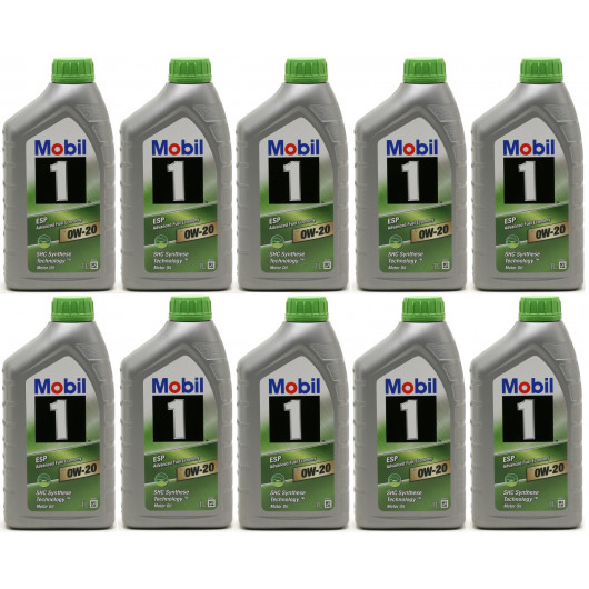 Mobil 1 ESP X2 0W-20 Motoröl 10x 1l = 10 Liter