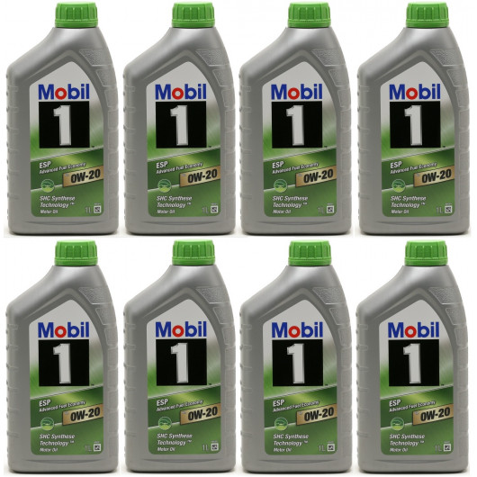 Mobil 1 ESP X2 0W-20 Motoröl 8x 1l = 8 Liter