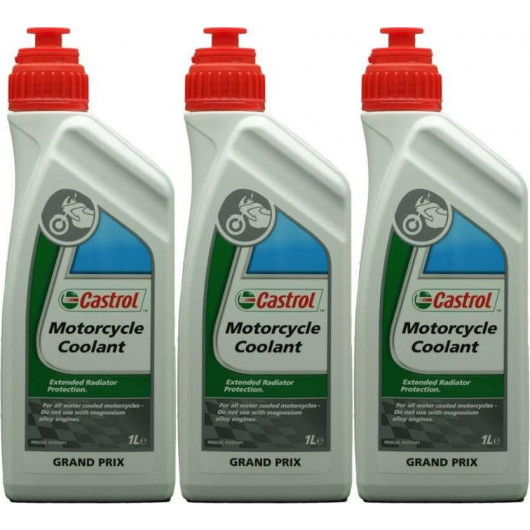 Castrol Motorcycle Coolant 3x 1l = 3 Liter