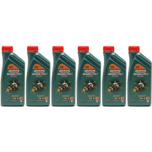Castrol Magnatec 10W-40 B4 Diesel Motoröl 1 Liter 6x 1l = 6 Liter