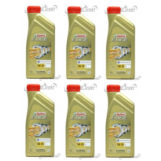Castrol Edge 5W-30 LL Fluid Titanium Motoröl Longlife III 6x 1l = 6 Liter