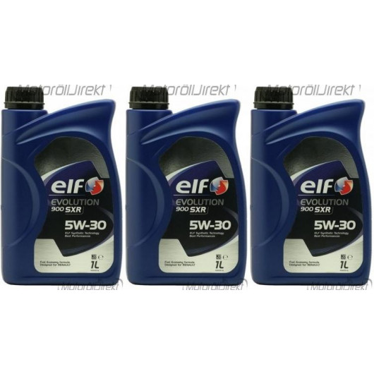 Elf Evolution 900 SXR 5W-30 Motoröl 3x 1l = 3 Liter - SAE 5W-30 - Auto ...