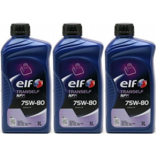 Elf Tranself NFP 75W-80 Schaltgetriebeöl 3x 1l = 3 Liter