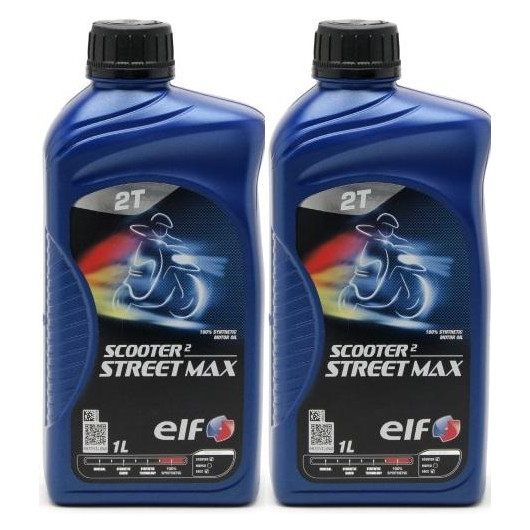 Elf Scooter 2 Street Max teilsynthetisches Motorrad Motoröl 2x 1l = 2 Liter