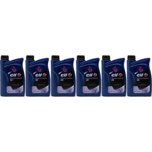 Elf Renaultmatic D2 Automatik 6x 1l = 6 Liter - ATF Automatiköle - Öle ...
