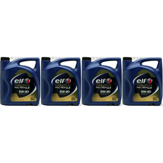 Elf Evolution FULL-TECH LLX 5W-30 Motoröl 4x 5 = 20 Liter