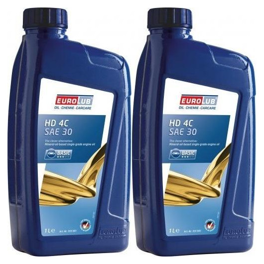 EUROLUB HD 4C SAE 30 Rasenmäheröl 2x 1l = 2 Liter