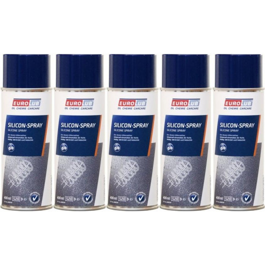 Eurolub Silicon/ Silikon Spray 5x 400 Milliliter