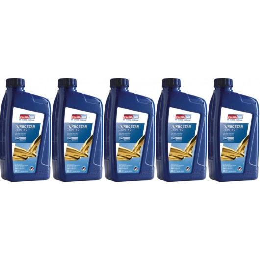 EUROLUB Turbo Star 15W-40 Motoröl 5x 1l = 5 Liter