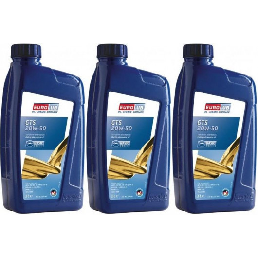 EUROLUB GTS SAE 20W-50 3x 1l = 3 Liter