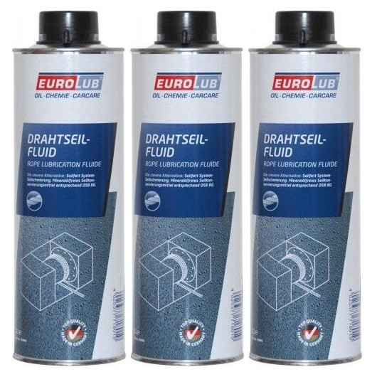 EUROLUB Drahtseil-Fluid 3x 1l = 3 Liter