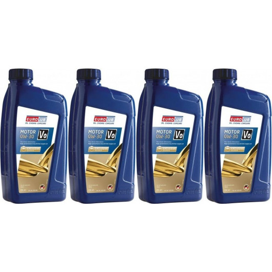 EUROLUB Motor VO SAE 0W-30 ACEA A5/B5, Volvo Motoröl 4x 1l = 4 Liter ...