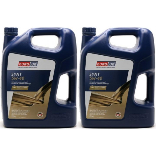 Eurolub SYNT 5W-40 Motoröl 2x 5 = 10 Liter