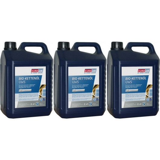 Eurolub BIO-Kettenöl UWS 3x 5 = 15 Liter