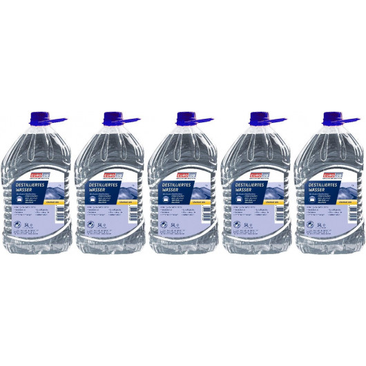 EUROLUB Destilliertes Wasser 5x 5 = 25 Liter