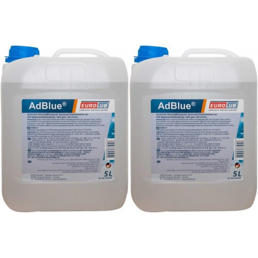 EUROLUB AdBlue Harnstofflösung mit Ausgießer 2x 5 = 10 Liter - Adblue -  Eurolub - Öl Marken - Öle 