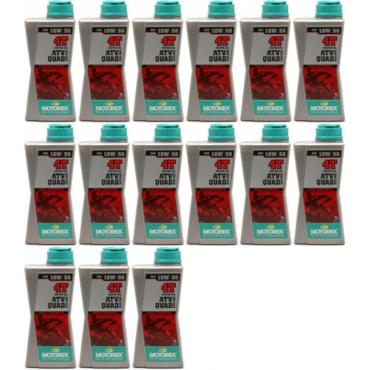 MOTOREX 4T ATV QUAD Racing SAE 10W-50 Motorrad Motoröl 15x 1l = 15 Liter