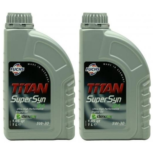 FUCHS TITAN Supersyn D1 5W-30 Motoröl 2x 1l = 2 Liter - SAE 5W-30 ...