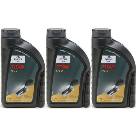 FUCHS Titan FFL-2 Doppelkupplungsgetriebeöl 3x 1l = 3 Liter