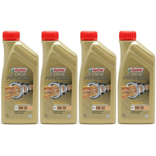 Castrol Edge Professional A5 0W-30 Fluid Titanium (VOLVO A5/B5) 4x1l=4 Liter