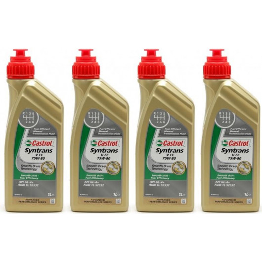 Castrol Transmax Manual V 75W-80 Schaltgetriebeöl 4x 1l = 4 Liter