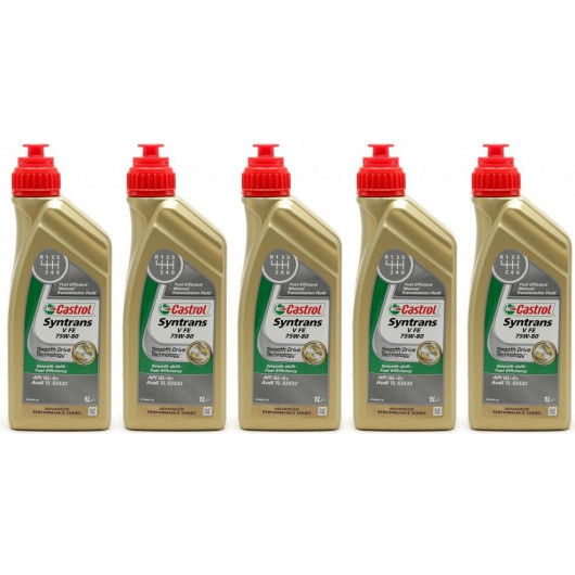 Castrol Transmax Manual V 75W-80 Schaltgetriebeöl 5x 1l = 5 Liter