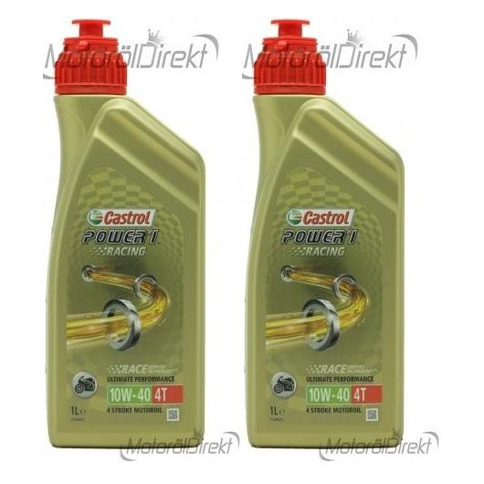 Castrol Power 1 Racing 4T 10W-40 Motorrad Motoröl 2x 1l = 2 Liter