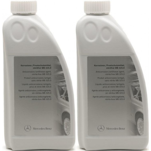 Original Mercedes-Benz Frostschutz MB 325.0 Konzentrat 1 Liter 2x1l=2 Liter