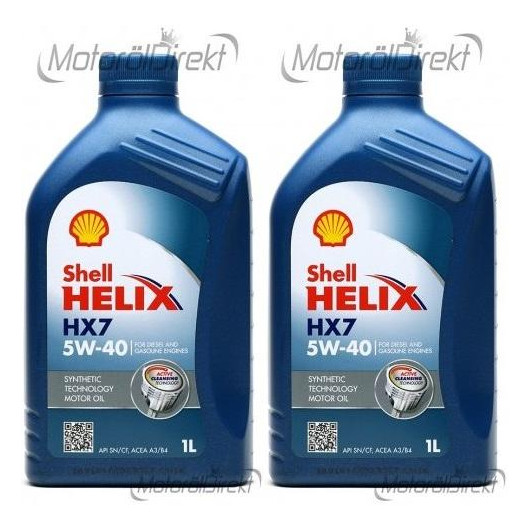Shell Helix HX7 5W-40 Motoröl 20x 1l = 20 Liter - SAE 5W-40 - Auto/PKW