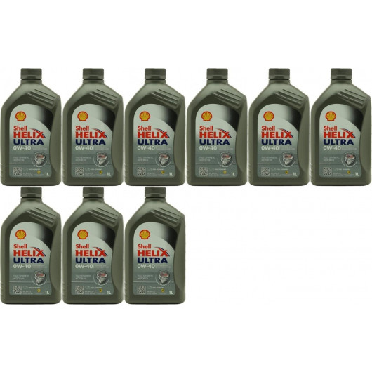 Shell Helix Ultra 0W-40 Motoröl 9x 1l = 9 Liter