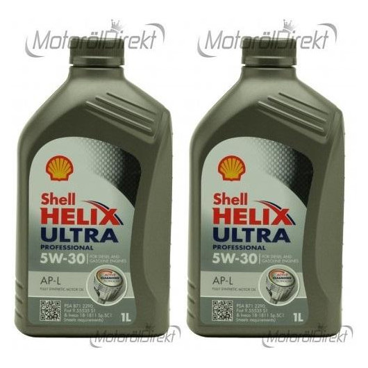 Shell Helix Ultra Professional AP-L 5W-30 Motoröl 2x 1l = 2 Liter - SAE ...