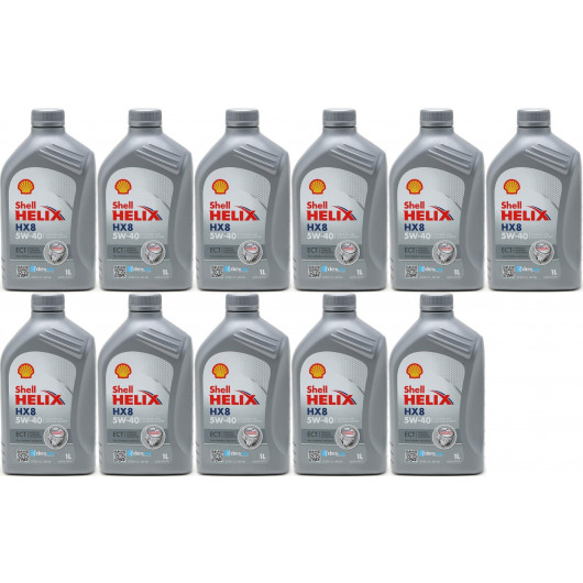 Shell Helix HX8 5W-40 Motoröl 11x 1l = 11 Liter
