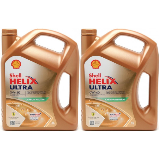 Shell Helix Ultra 0W-40 Motoröl 2x 4l = 8 Liter