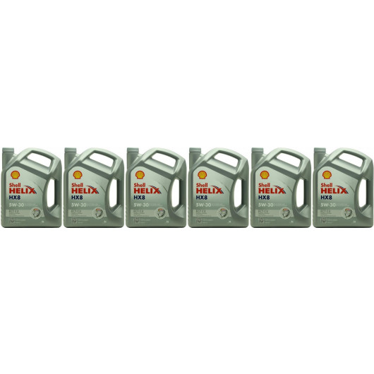 Shell Helix Motoröl Motoröl SHELL Helix HX8 ECT C3 5W30 5L Für BMW, Chrysler, Dacia Shell 5 W 30