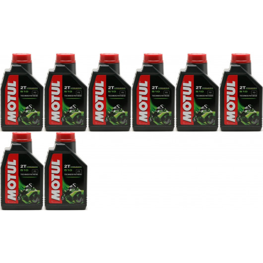 Motul 510 2T teilsynthetisches Motorrad Motoröl 8x 1l = 8 Liter