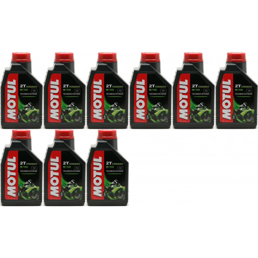 Motul 510 2T teilsynthetisches Motorrad Motoröl 9x 1l = 9 Liter