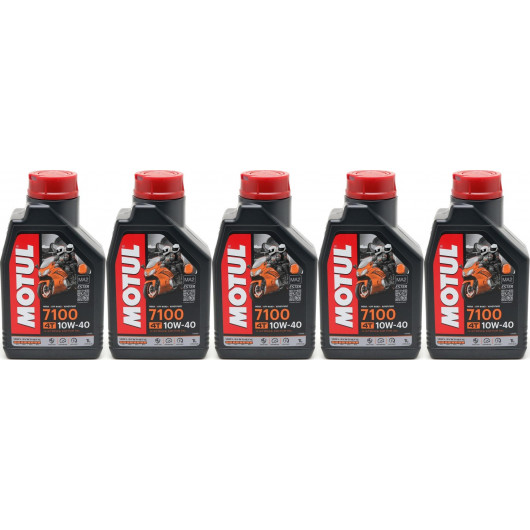 Motul 7100 ester 10W-40 4T Motorrad Motoröl 5x 1l = 5 Liter