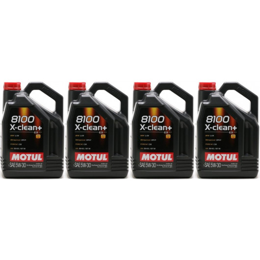 Motul 8100 X-clean + 5W-30 Motoröl 4x 5 = 20 Liter - SAE 5W-30 - PKW ...