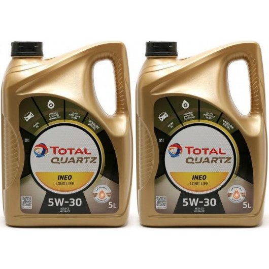 TOTAL Quartz Ineo L Life 5W-30 VW504 00/507 00 Longlife-3 Motoröl 2x5 = 10 Liter