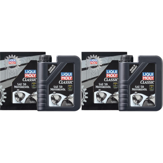 Liqui Moly 1130 Classic Motorenöl SAE 50 2x 1l = 2 Liter